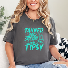 Load image into Gallery viewer, Wholesale Tanned and Tipsy Graphic Tee - Asphalt Tee
