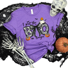 Load image into Gallery viewer, Wholesale Boo in Boujee Graphic Tee - Heather Team Purple Tee
