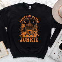 Load image into Gallery viewer, Wholesale Pumpkin Patch Junkie Graphic Tee - Black Tee
