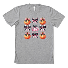 Load image into Gallery viewer, Wholesale Pumpkin Coquette Graphic Tee - Tan Tee
