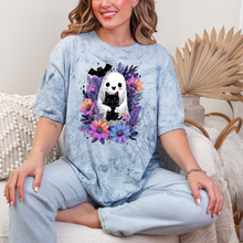 Load image into Gallery viewer, Wholesale Floral Ghost Graphic Tee - CC Colorblast Ocean Tee
