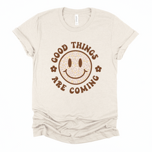 Load image into Gallery viewer, Wholesale Good Things are Coming Graphic Tee - Sand Sweatshirt
