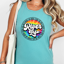 Load image into Gallery viewer, Wholesale River Life Circle Graphic Tank Top - CC Seafoam Tank

