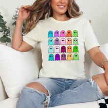 Load image into Gallery viewer, Wholesale Colorful Ghosts Graphic Tee - Natural Tee
