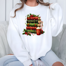Load image into Gallery viewer, Wholesale All Booked for Christmas Sweatshirt - White Sweatshirt

