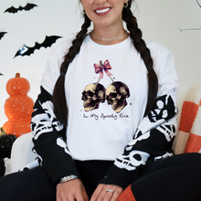 Load image into Gallery viewer, Wholesale Spooky Era Skulls Graphic Tee - White Tee
