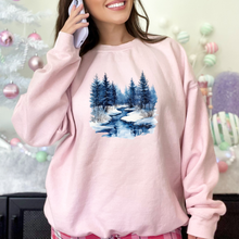 Load image into Gallery viewer, Wholesale Winter River Sweatshirt - Light Pink Sweatshirt
