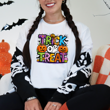 Load image into Gallery viewer, Wholesale Trick or Treat Graphic Tee or Sweatshirt - White Tee
