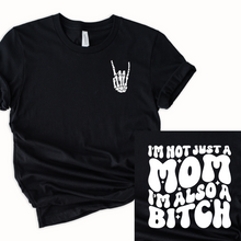 Load image into Gallery viewer, Wholesale I'm not just a mom Graphic Tee - Black Tee
