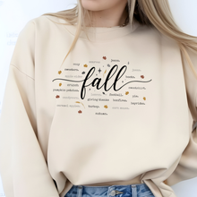 Load image into Gallery viewer, Wholesale Cozy Fall Words Graphic Sweatshirt - Sand
