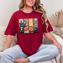 Load image into Gallery viewer, Wholesale Spooky Season Animals Graphic Tee - Cardinal Red Tee
