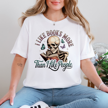Load image into Gallery viewer, Wholesale Books more than People Graphic Tee - White Tee
