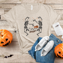 Load image into Gallery viewer, Wholesale Spooky Season Skeleton Graphic Tee - Heather Dust Tee
