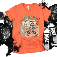 Load image into Gallery viewer, Wholesale Just here for the boos Graphic Tee - Heather Orange Tee

