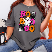 Load image into Gallery viewer, Wholesale Stacked Boo Graphic Tee - Asphalt
