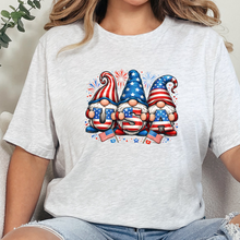 Load image into Gallery viewer, Wholesale Patriotic Gnomes Graphic Tee - Ash Tee
