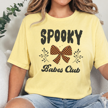 Load image into Gallery viewer, Wholesale Spooky Babes Club Graphic Tee - Heather French Vanilla
