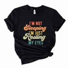 Load image into Gallery viewer, Wholesale Resting my eyes Graphic Tee - Black Sweatshirt
