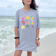 Load image into Gallery viewer, Wholesale All things summer Graphic Tee - Grey Tee
