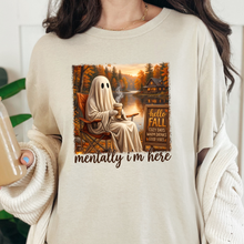 Load image into Gallery viewer, Wholesale Fall Mentally I'm Here Graphic Tee - Natural

