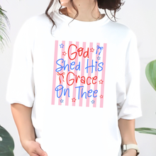 Load image into Gallery viewer, Wholesale God Shed his Grace Graphic Tee - White Tee
