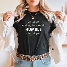 Load image into Gallery viewer, Wholesale Adult Spelling Bee Graphic Tee - Black Tee
