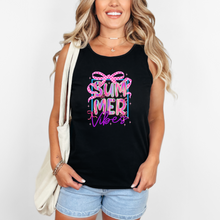 Load image into Gallery viewer, Wholesale Retro Summer Vibes - CC Black Tank
