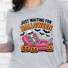 Load image into Gallery viewer, Wholesale Waiting on Halloween Graphic Tee - Grey

