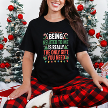 Load image into Gallery viewer, Wholesale Being Related is a Gift Graphic Tee - Black Tee
