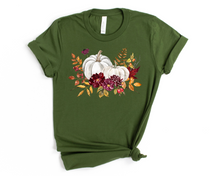 Load image into Gallery viewer, Wholesale Fall Pumpkins Graphic Tee - Olive
