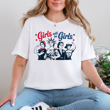 Load image into Gallery viewer, Wholesale Girls will be Girls Graphic Tee - White Tee

