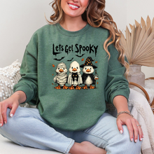Load image into Gallery viewer, Wholesale Get Spooky Ducks Sweatshirt - Heather Dark Green Sweatshirt
