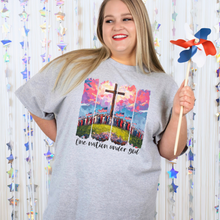 Load image into Gallery viewer, Wholesale Brushstroke One Nation Graphic Tee - White Tee
