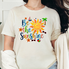 Load image into Gallery viewer, Wholesale Patchwork Be The Sunshine Graphic Tee - Natural Tee
