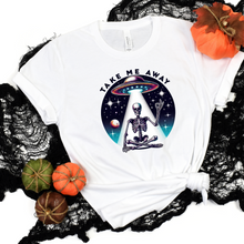 Load image into Gallery viewer, Wholesale Take me away Skeleton Graphic Tee - White Tee
