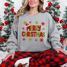 Load image into Gallery viewer, Wholesale Yarn Merry Christmas Sweatshirt - Grey Sweatshirt
