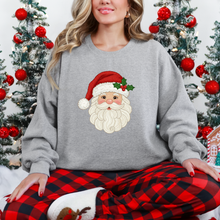 Load image into Gallery viewer, Wholesale Yarn Santa Sweatshirt - Grey Sweatshirt
