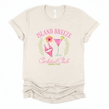 Load image into Gallery viewer, Wholesale Island breeze Cocktail Club Graphic Tee - Heather Dust Tee
