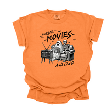 Load image into Gallery viewer, Wholesale Horror Movies and Chill Graphic Tee - CC Pepper Tee
