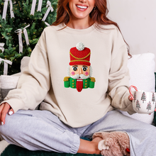 Load image into Gallery viewer, Wholesale Faux Yarn Nutcracker Sweatshirt - Sand Sweatshirt
