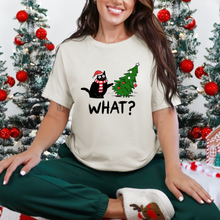 Load image into Gallery viewer, Wholesale Cat What? Graphic Tee - Natural Tee
