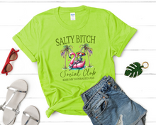 Load image into Gallery viewer, Wholesale Salty Bitch Social Club Graphic Tee - Neon Green Tee
