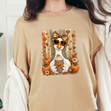 Load image into Gallery viewer, Wholesale Preppy Fall Goose Graphic Tee - Sand Dune
