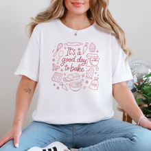 Load image into Gallery viewer, Wholesale Good Day to Bake Graphic Tee - White Tee
