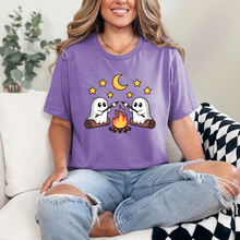 Load image into Gallery viewer, Wholesale Roasting Marshmallows Graphic Tee - Heather Team Purple Tee
