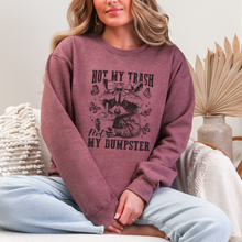 Load image into Gallery viewer, Wholesale Not My Dumpster Sweatshirt - Heather Dark Maroon Sweatshirt
