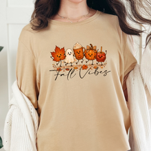 Load image into Gallery viewer, Wholesale Cute Fall Vibes Graphic Tee - Sand Dune
