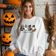 Load image into Gallery viewer, Wholesale Racoon Halloween Graphic Tee or Sweatshirt - White Sweatshirt
