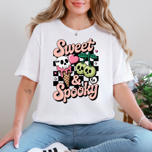 Load image into Gallery viewer, Wholesale Sweet &amp; Spooky Graphic Tee - White Tee
