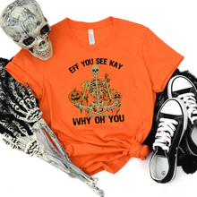 Load image into Gallery viewer, Wholesale Eff you see kay Graphic Tee - Orange Tee
